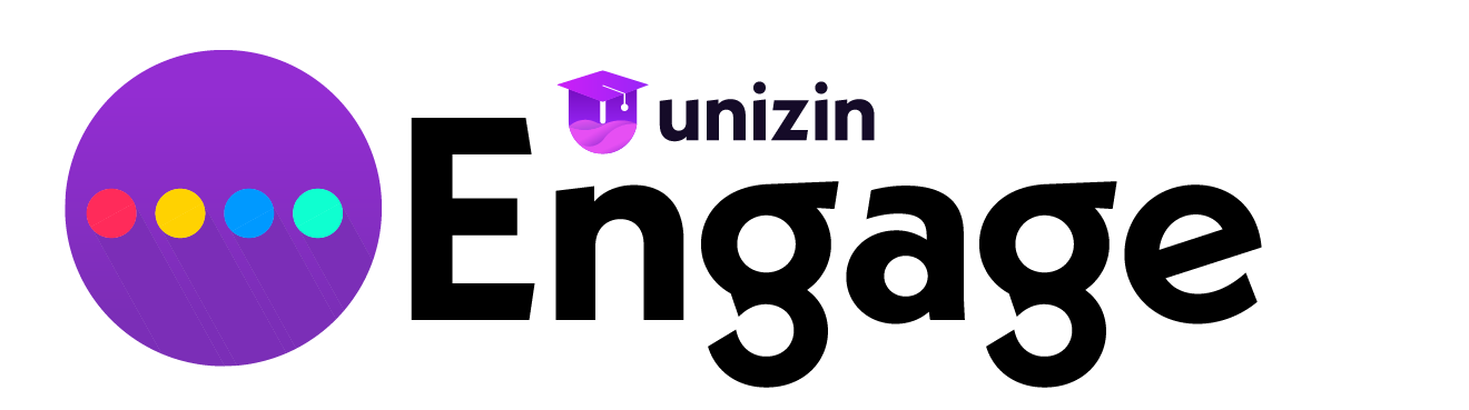 Engage - Logo - Primary Stylized purple logo representing Unizin Engage.